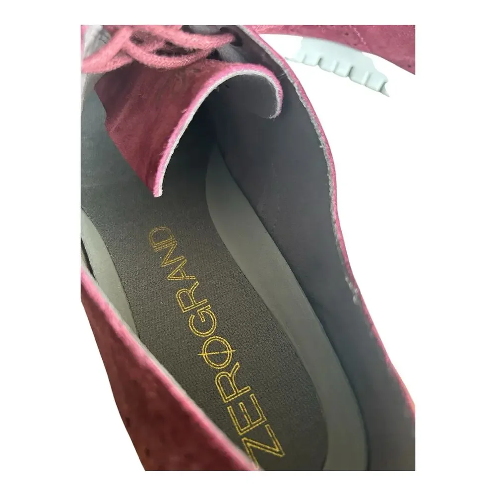 Cole HaanBurgundy  Zerogrand Wingtip Oxford Shoes Womens 10 B